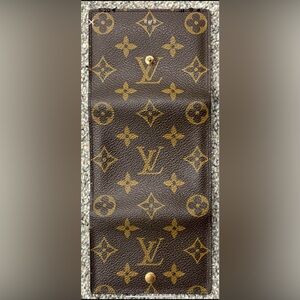 Louis Vuitton Textured Leather in Rich Brown